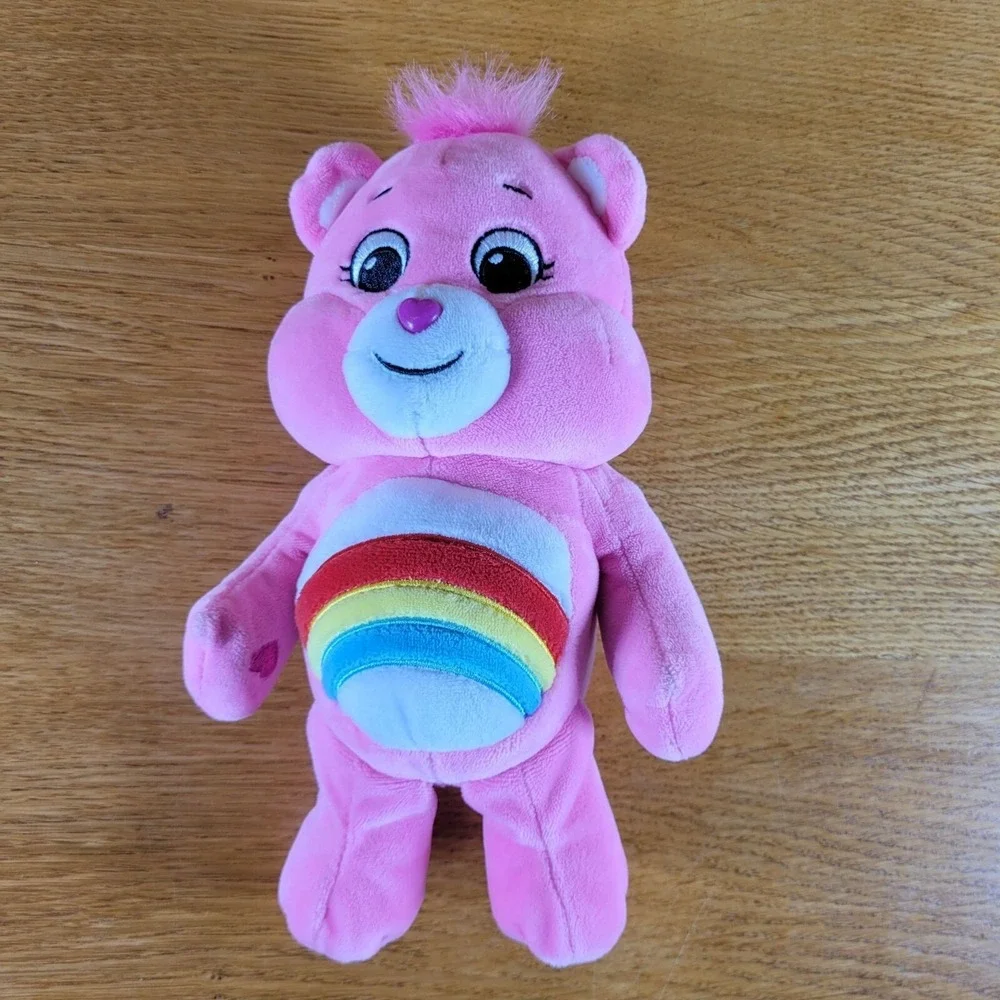Care Bears Good Cheer Bear Unlock The Magic Stuffed Plush Bear Rainbow 10